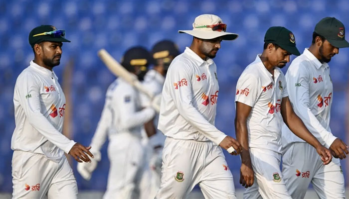 Bangladesh cricket teams players during a Test against Sri Lanka in 2024. — AFP/File