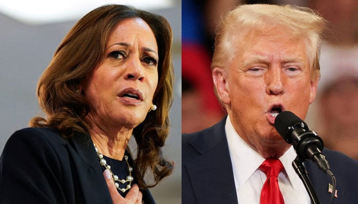 US Vice President and Democratic presidential candidate Kamala Harris (left) and former president and Republican presidential candidate Donald Trump. — Reuters/Files