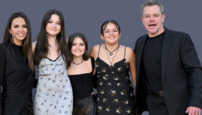 Matt Damon shares four daughter with wife Luciana Damon