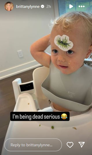 Brittany Mahomes reveals hilarious sticker hack to get her toddler to eat