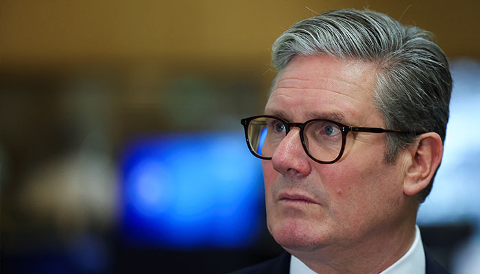 British Prime Minister Keir Starmer looks on at the Metropolitan Police Command and Control Special Operations Room at Lambeth Police Headquarters in London, Britain August 9, 2024. — Reuters