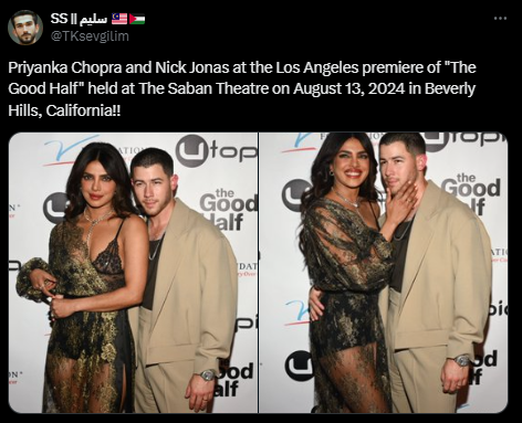 Priyanka Chopra graces premiere of husband Nick Jonas film The Good Half