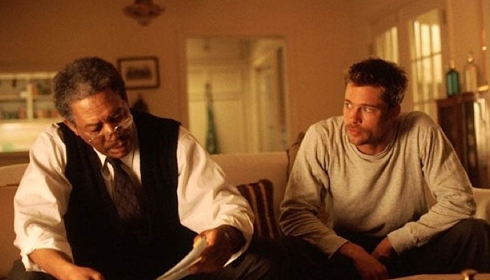 Brad Pitt played detective Mills alongside Morgan Freeman in 1995 movie Seven