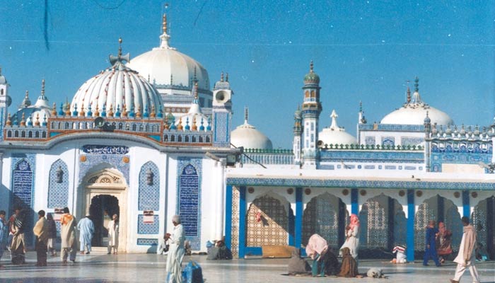 Shrine of Shah Abdul Latif Bhitai seen in this undated photo. — Facebook/TMA Bulri Shah Karim