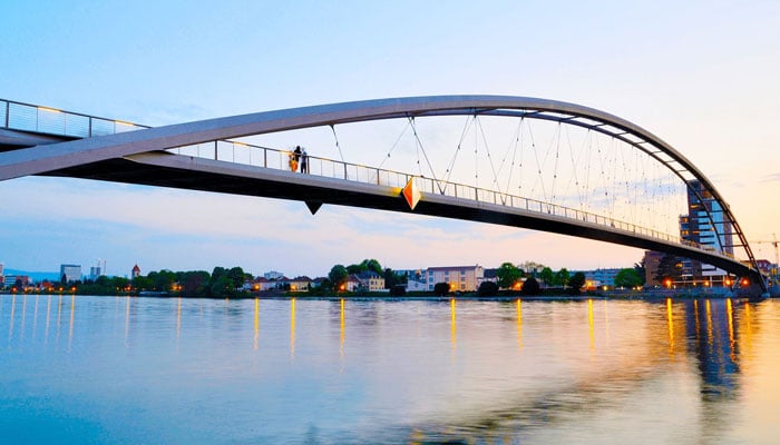 A view of Three Countries Bridge in Basel, Switzerland. — Facebook/Reconnect