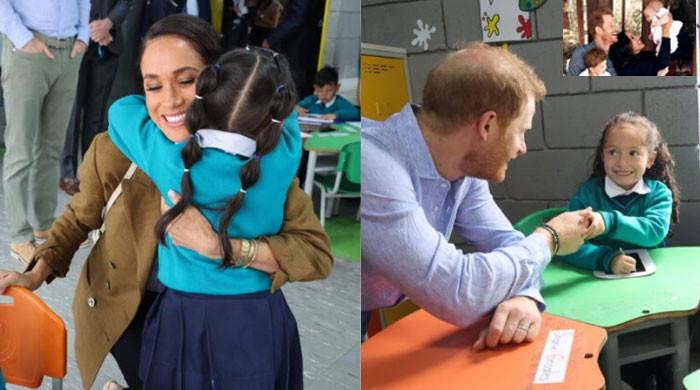 Meghan Markle, Prince Harry get emotional as they miss Archie, Lilibet in Colombia