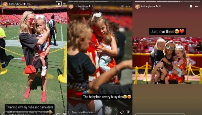 Brittany Mahomes and her kids attended the NFL game to support Patrick