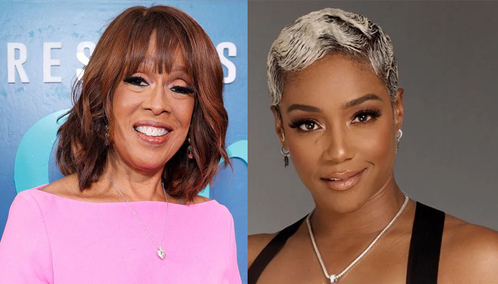 Tiffany Haddish twins with Gayle King as they attended Fanatics Fest in NYC