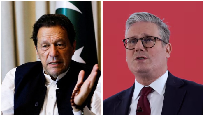 PTI founder Imran Khan (left) and British Prime Minister Keir Starmer. — Reuters/File