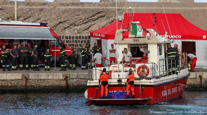 Five of six bodies retrieved from sunken yacht in Sicily