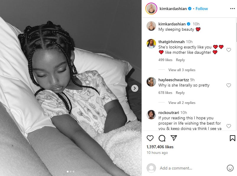 Kim Kardashian shares a tender snapshot of her daughter Chicago: 'My sleeping beauty'