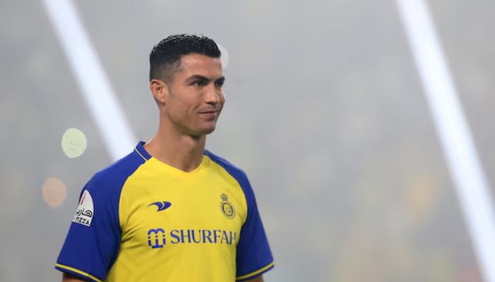 Al Nassr unveil new signing Cristiano Ronaldo at Mrsool Park, Riyadh, Saudi Arabia on January 3, 2023. — Reuters