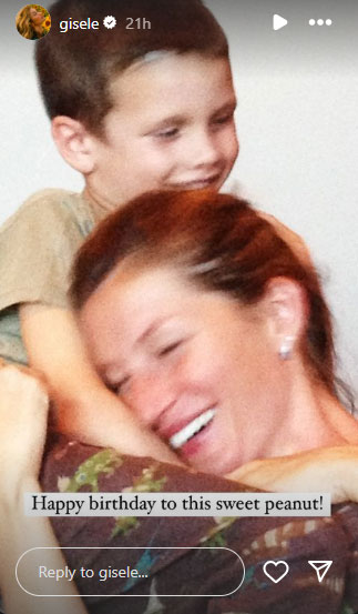 Gisele Bundchen sends sweet wishes to stepson Jack