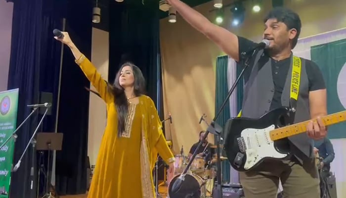 Singer Malaika Faisal performs during the Independence Day festival in Dallas, Texas, US. — Reporter