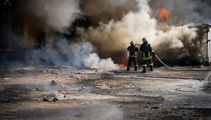 Firefighters work at the site of a Russian missile strike, amid Russias attack on Ukraine, in Odesa region, Ukraine on August 26, 2024. — Reuters