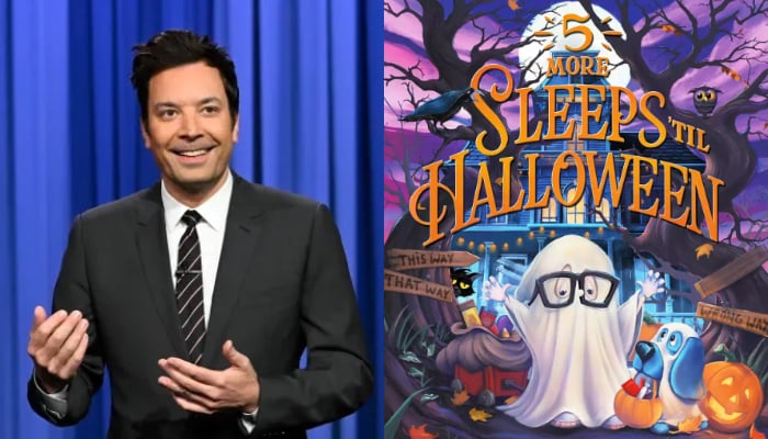 Jimmy Fallon’s Halloween book is titled 5 More Sleeps ‘Til Halloween