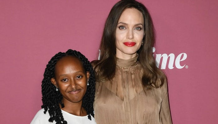 Angelina Jolie reacts to her daughter Zahara's viral dance moves