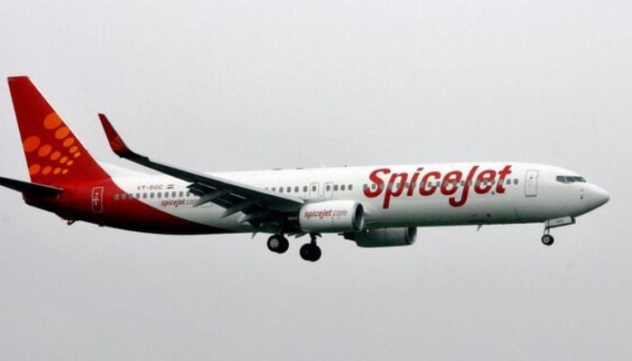 Indias SpiceJet aircraft prepares for landing at the airport in Mumbai on July 15, 2008. — Reuters