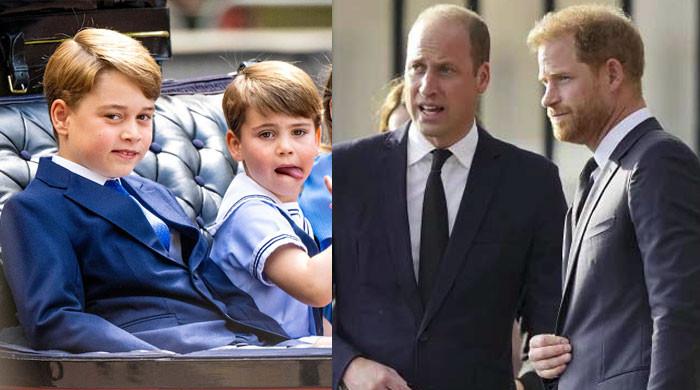 El príncipe George y el príncipe Louis son un ejemplo para la pareja separada William y Harry