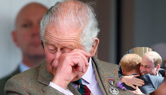 King Charles moves to tears amid Prince Harry, William reunion