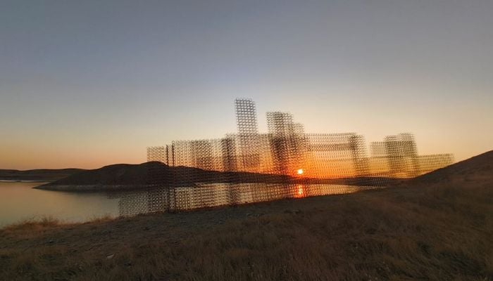 The art piece Life seen from a distance at the Kommagene Biennale 2024 in Adiyaman province, Turkey. — Supplied