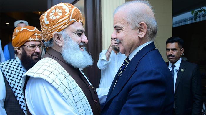 PM Shehbaz 'woos' Fazl as PTI, JUI-F join hands in parliament