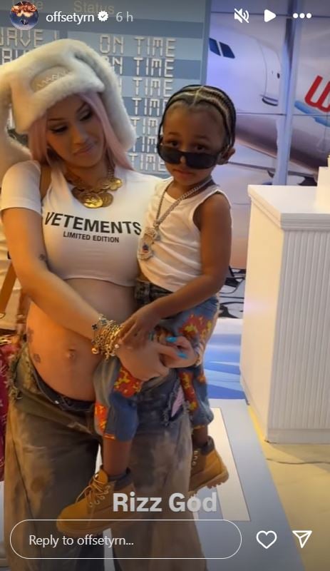 Cardi B sets example of co-parenting at son, Waves birthday