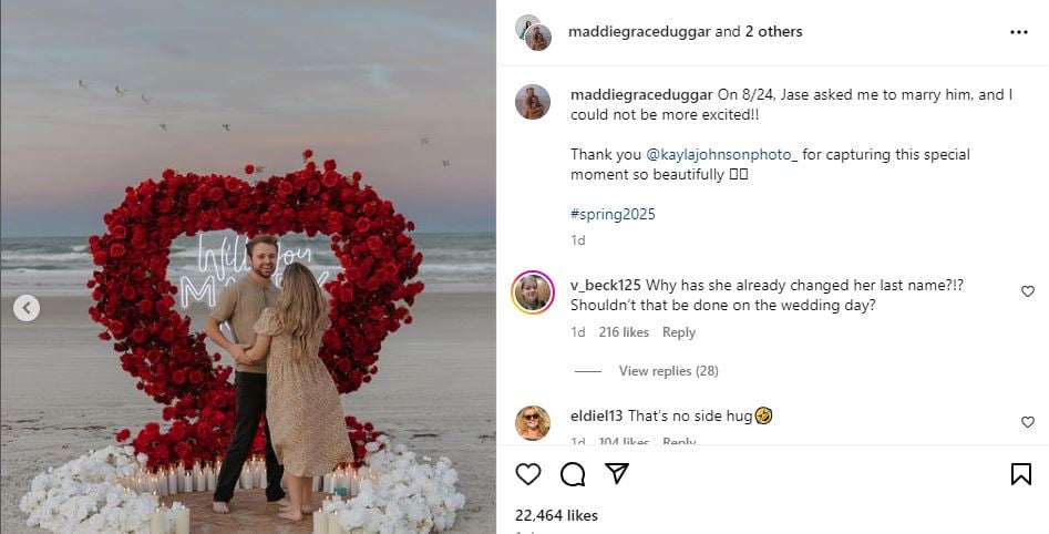 Jason Duggar engaged to girlfriend Maddie Grace after 3 months of dating