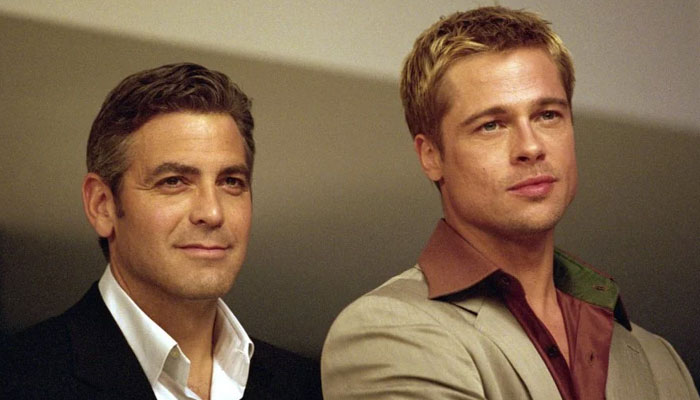 Brad Pitt and George Clooney enjoy a double date at the Venice Film Festival