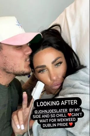 Katie Price met her boyfriend cum rumoured fiance JJ Slaters family over a meal