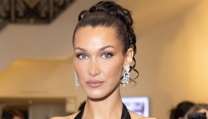 Bella Hadid glams up in pastel co-ord set amid fragrance promotion