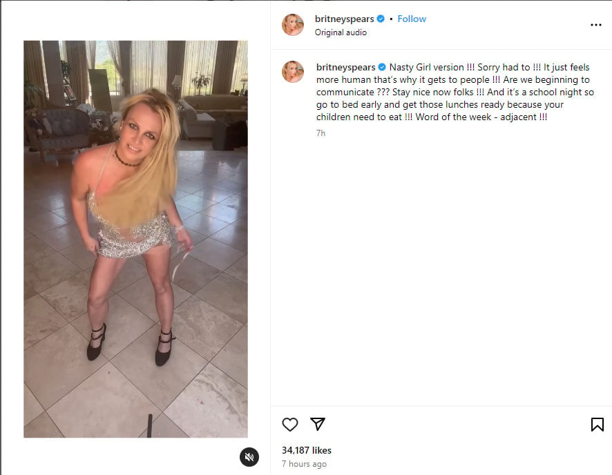 Britney Spears pens heartfelt message of kindness