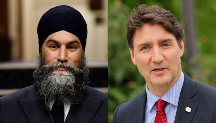 A combination of images showing Canadian Prime Minister Justin Trudeau (right) and New Democratic Partys (NDP) leader Jagmeet Singh. — Reuters/Files