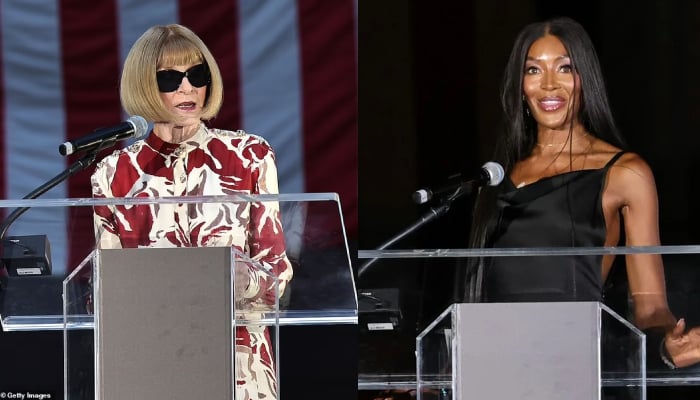 Naomi Campbell spotted with knee injury on the day of Anna Wintour diss