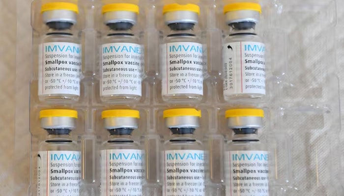 Doses of Bavarian Nordics Imvanex vaccine, used to protect against mpox virus, at the Edison municipal vaccination centre in Paris, France July 27, 2022.