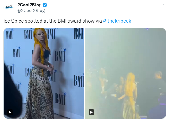 Ice Spice turns heads during award show in LA amid feud with friends