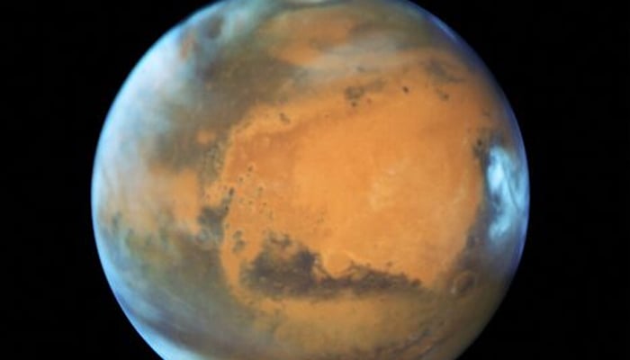 The planet Mars is shown in this NASA Hubble Space Telescope view taken on May 12, 2016. — Reuters