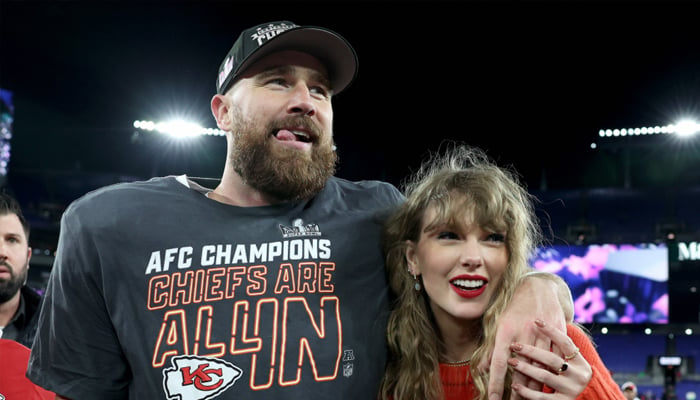 Taylor Swift, Travis Kelce celebrate Chiefs win with amazing afterparty