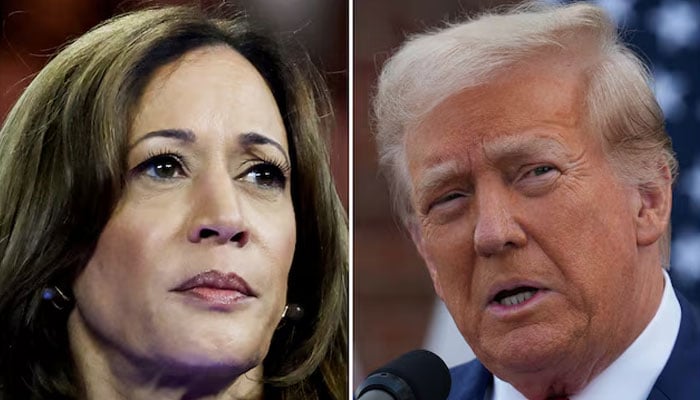 The combined image shows US Vice President Kamala Harris (L) and Republican candidate Donald Trump (R). — Reuters/File