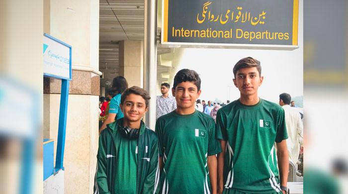 Pakistan’s under-12 tennis team depart for Kazakhstan