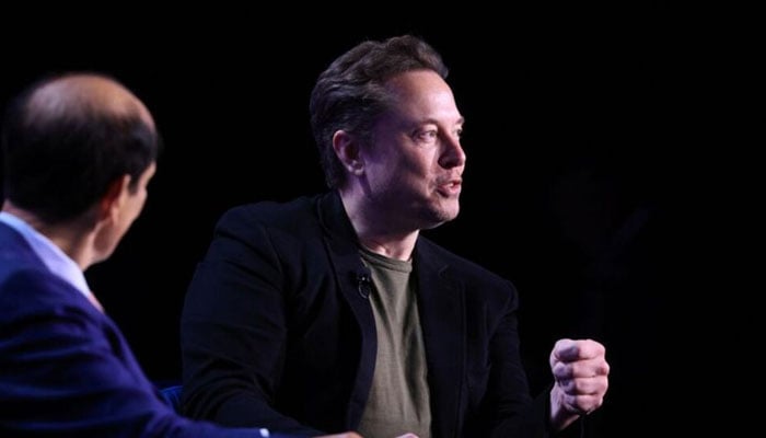 Michael Milken, Chairman of Milken Institute, converses with Elon Musk, Chief Executive Officer of SpaceX and Tesla and owner of X at the Milken Conference 2024 Global Conference Sessions at The Beverly Hilton in Beverly Hills, California, US, May 6, 2024. — Reuters