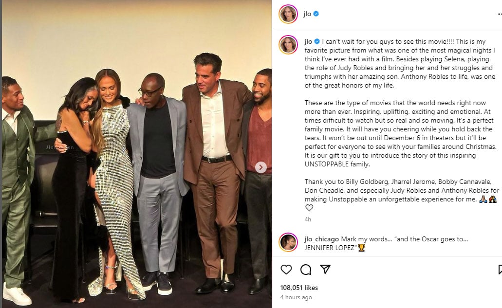 Jennifer Lopez attended premiere of ‘Unstoppable’ movie she co-produced with Ben Affleck