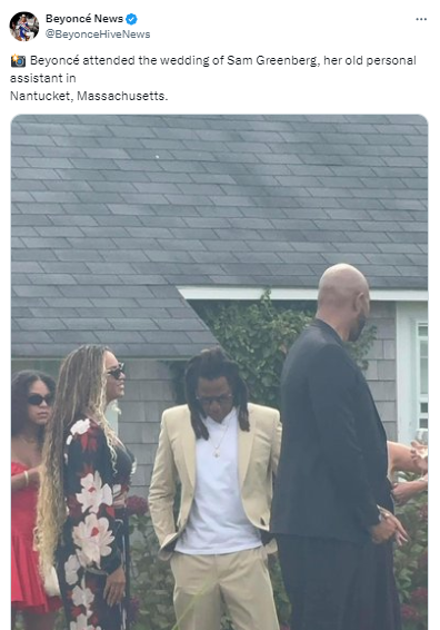 Beyoncé attends Nantucket wedding with family post birthday celebration