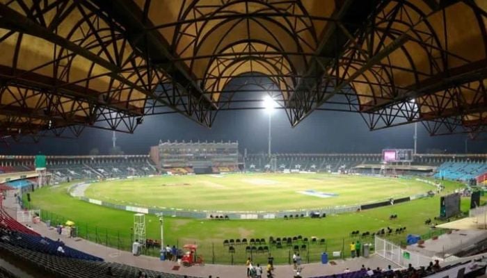 An undated image of the Gaddafi Stadium Lahore. — AFP/File