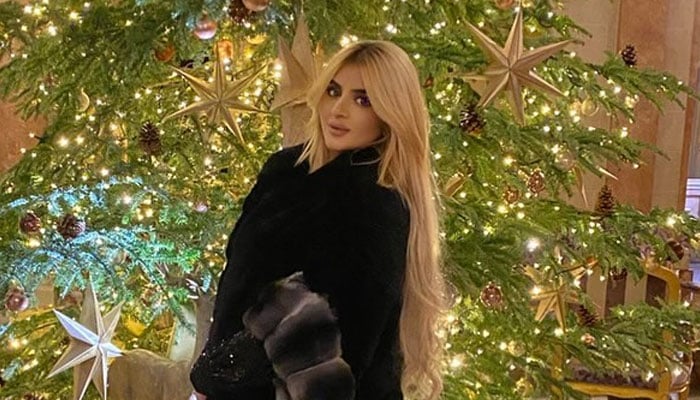 Dubai’s Princess Shaikha Mahra Mohammed Rashed Al Maktoum can be seen standing next to a Christmas Tree in this image. — Instagram/@hhshmahra