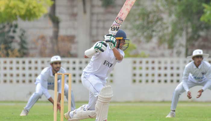 A batter plays a shot during the now-postponed Under-19 three-day championship on September 10, 2024. — Pakistan Cricket Board (PCB)