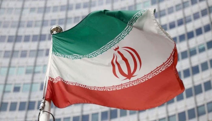 The Iranian flag waves in front of the International Atomic Energy Agency (IAEA) headquarters in Vienna, Austria, March 1, 2021. — Reuters/File