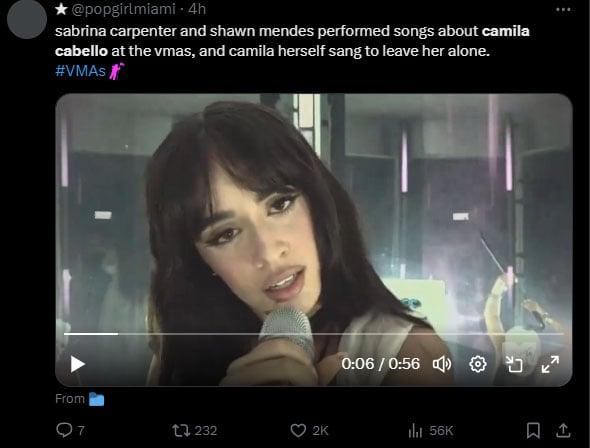 Camila Cabello and Shawn Mendes parted ways in November 2021 after a two-year relationship