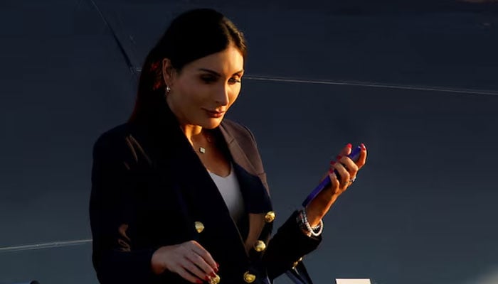 Laura Loomer arrives ahead of former US president Donald Trumps debate with Democratic presidential nominee and US Vice President Kamala Harris, in Philadelphia, Pennsylvania, US, September 10, 2024. — Reuters