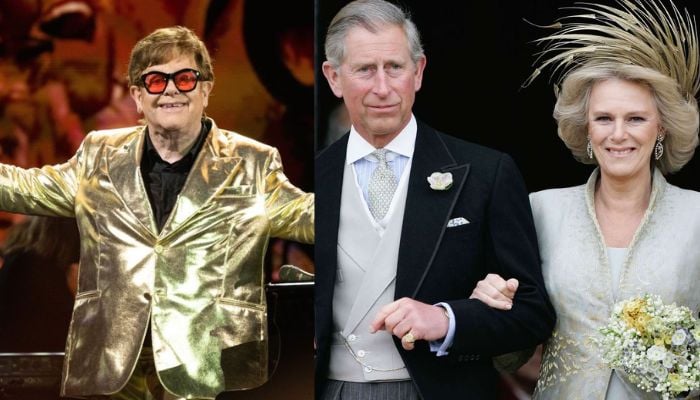 Elton John mocks King Charles and Queen Camilla wedding crowd